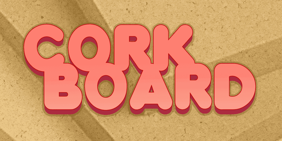 Coark Board font sample graphic.