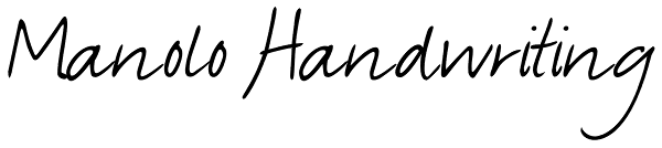 Manolo Handwriting