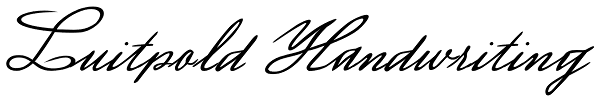 Luitpold Handwriting