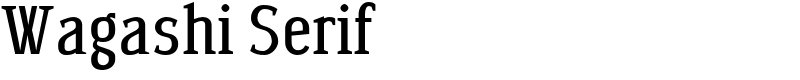 Wagashi Serif