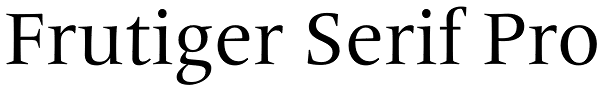 Frutiger Serif Pro