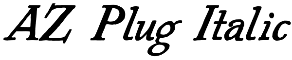 AZ Plug Italic