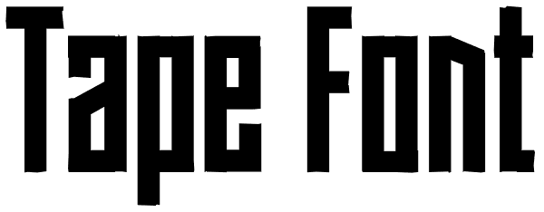 Tape Font