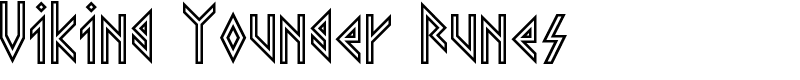 Viking Younger Runes