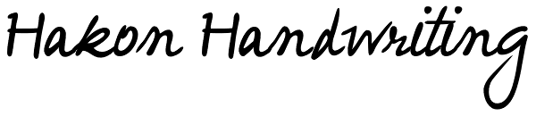 Hakon Handwriting