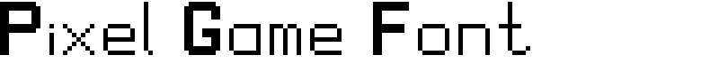 Pixel Game Font