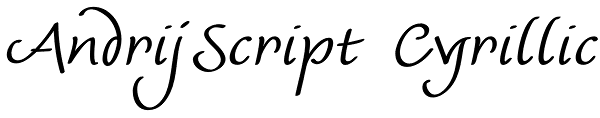 AndrijScript Cyrillic