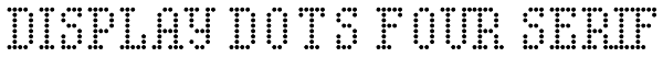 Display Dots Four Serif