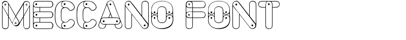 Meccano Font