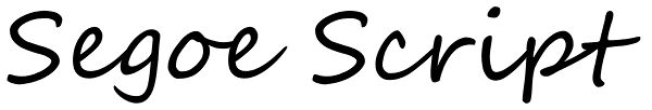 Segoe Script