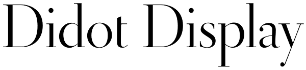 Didot Display