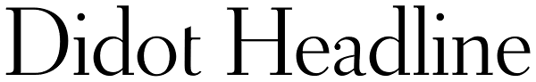 Didot Headline