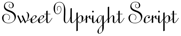 Sweet Upright Script