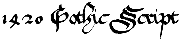 1420 Gothic Script