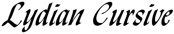 Lydian Cursive