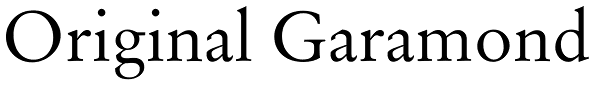 Original Garamond