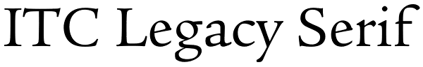 ITC Legacy Serif