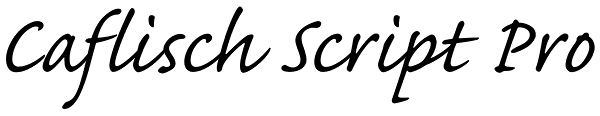 Caflisch Script Pro