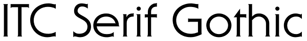 ITC Serif Gothic