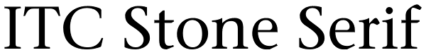 ITC Stone Serif