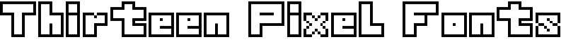 Thirteen Pixel Fonts