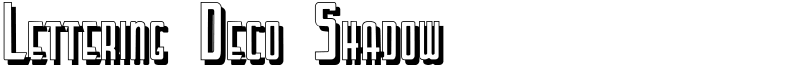 Lettering Deco Shadow