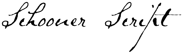 Schooner Script