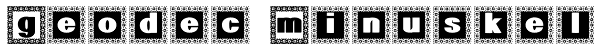 Geodec Minuskel