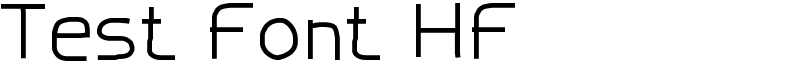 Test Font HF