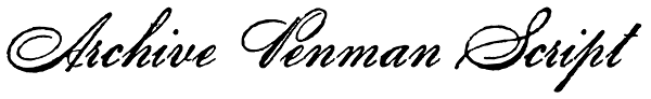 Archive Penman Script