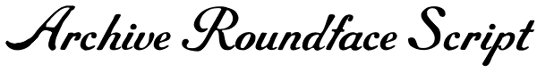 Archive Roundface Script