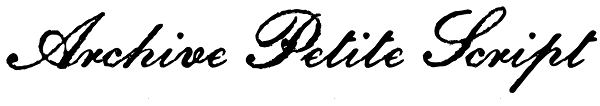 Archive Petite Script