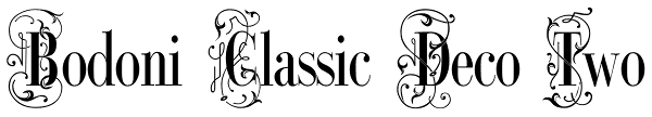 Bodoni Classic Deco Two