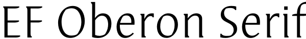 EF Oberon Serif