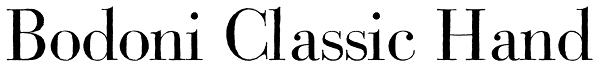 Bodoni Classic Hand