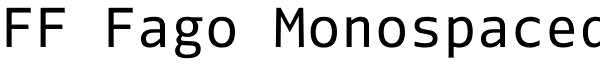 FF Fago Monospaced