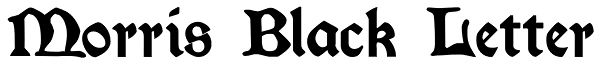 Morris Black Letter