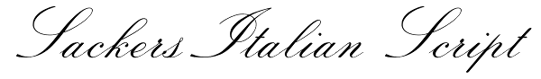 Sackers Italian Script