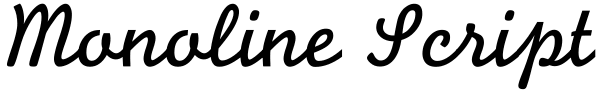 Monoline Script