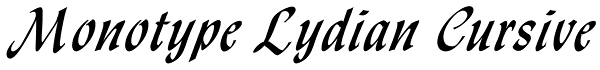 Monotype Lydian Cursive