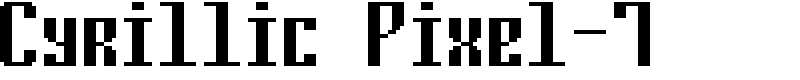 Cyrillic Pixel-7