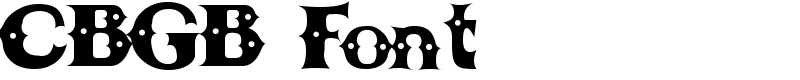 CBGB Font