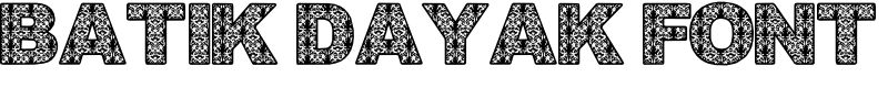 Batik Dayak Font