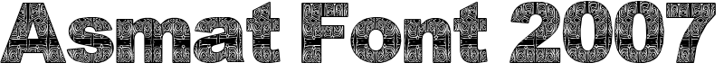 Asmat Font 2007