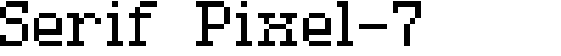 Serif Pixel-7