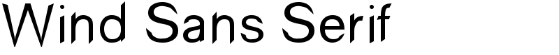 Wind Sans Serif