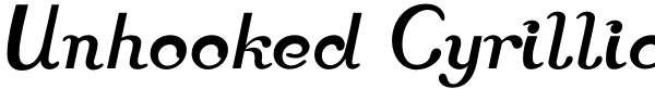 Unhooked Cyrillic