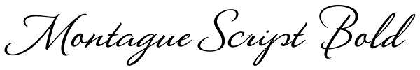 Montague Script Bold