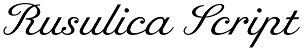 Rusulica Script