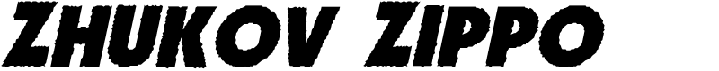 Zhukov Zippo Font